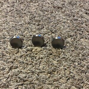 Silver Round drawer pulls knobs